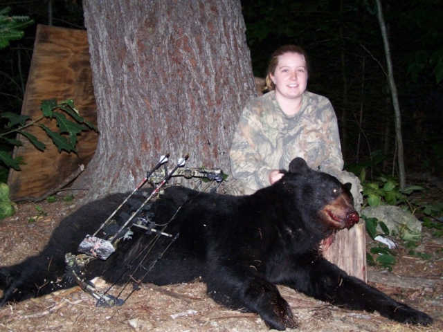 Bear hunting Maine